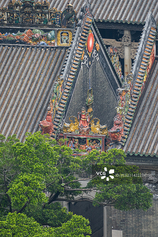 广州陈家祠陶塑图片素材