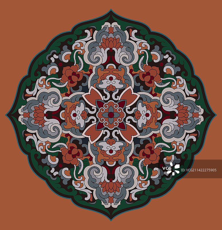 传统花纹纹样图案图片素材