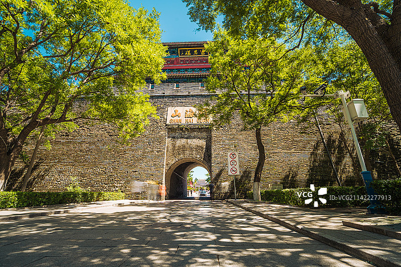 山海关古城迎恩楼图片素材