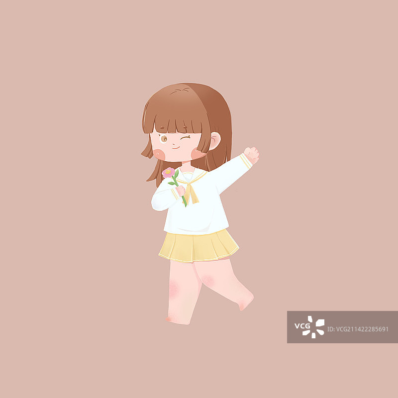 可爱女孩图片素材