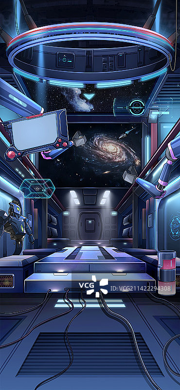 未来赛博朋克科幻场景图片素材