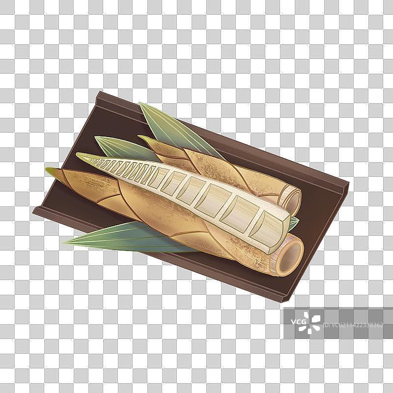 春笋国风线性插画免抠元素图片素材
