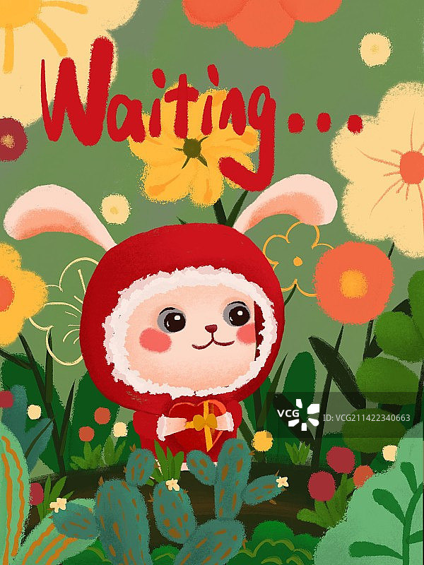 过节了，哪个小可爱在等礼物图片素材