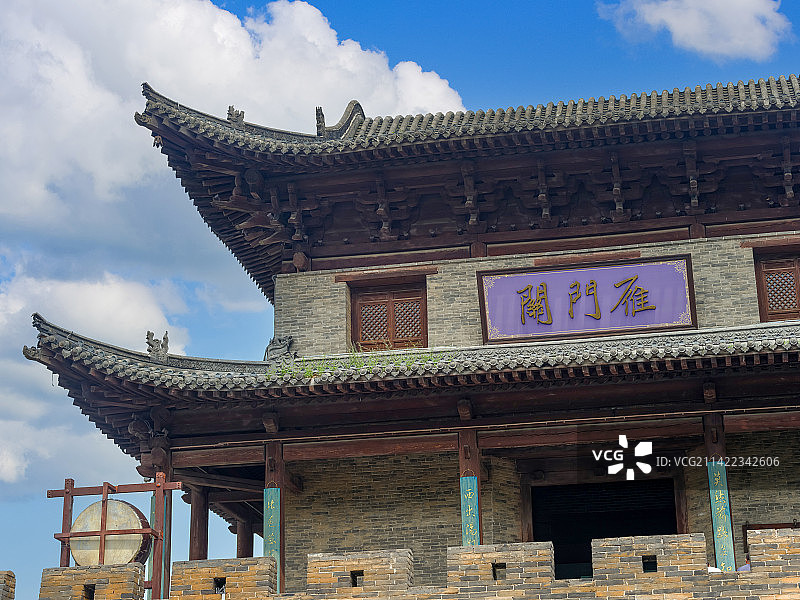 中国山西忻州市代县雁门关地利门宁边楼图片素材