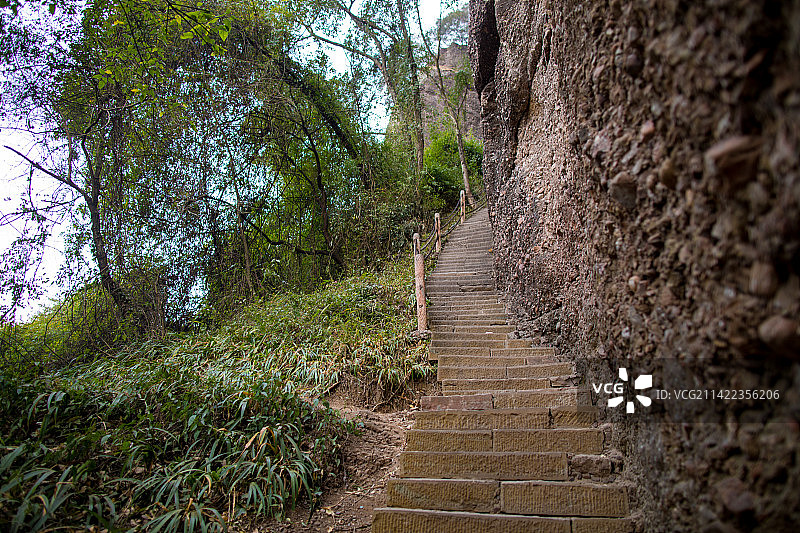 中国四川广元剑门关的风光图片素材