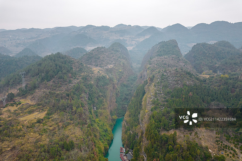 中国重庆黔江蒲花暗河的风光图片素材