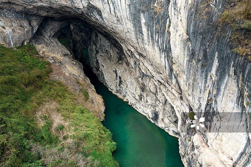 中国重庆黔江蒲花暗河的风光图片素材