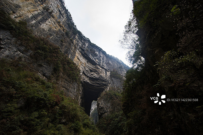 中国重庆武隆天生三桥的风光图片素材