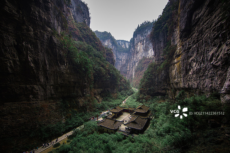 中国重庆武隆天生三桥的风光图片素材