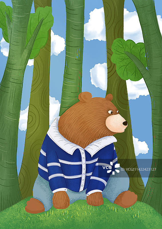 狗熊掰玉米图片素材