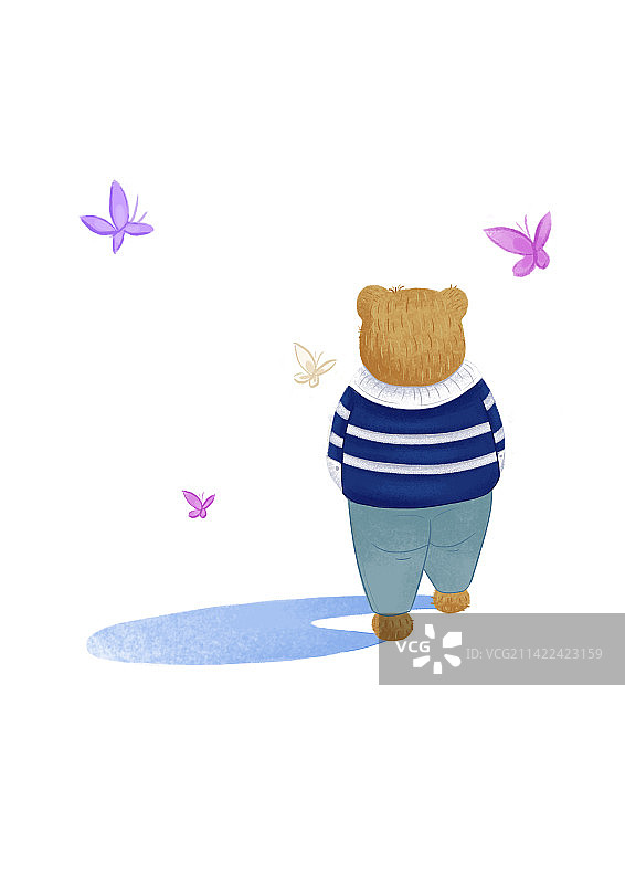 狗熊掰玉米图片素材