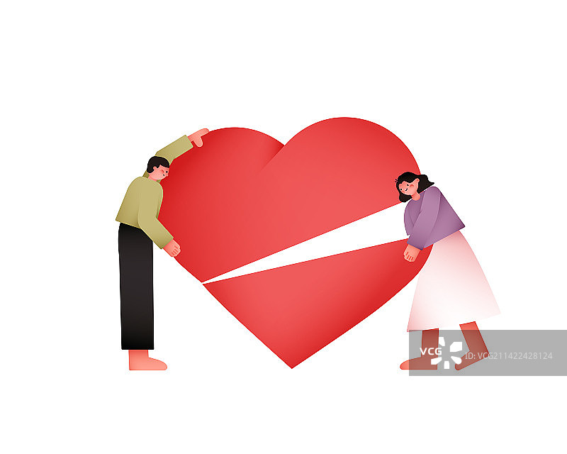 情侣一起拼爱心图片素材