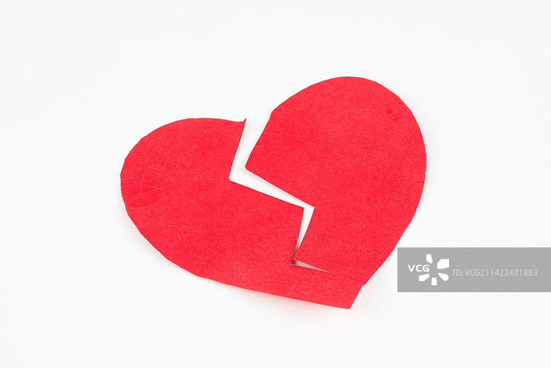 分手桃心分裂图片素材