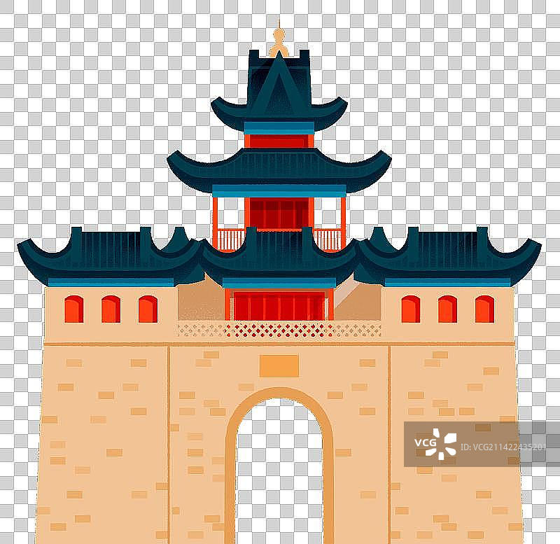 银川_银川鼓楼-中国城市钟鼓楼系列-古典建筑系列图片素材