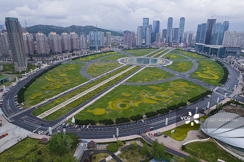 大连星海广场全景图片素材