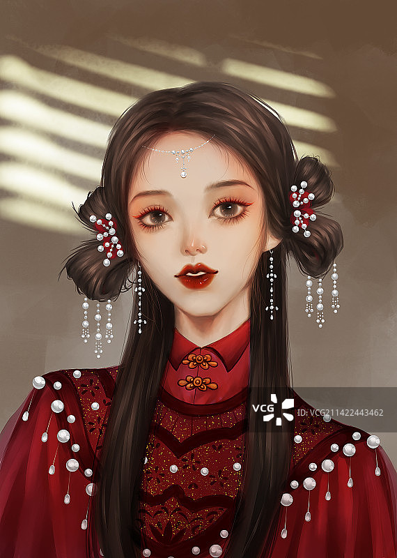 古风女头像图片素材