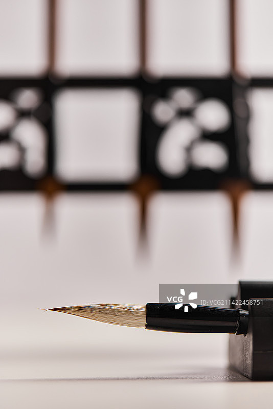 毛笔静物拍摄图片素材