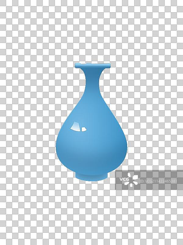 蓝色瓷瓶图片素材