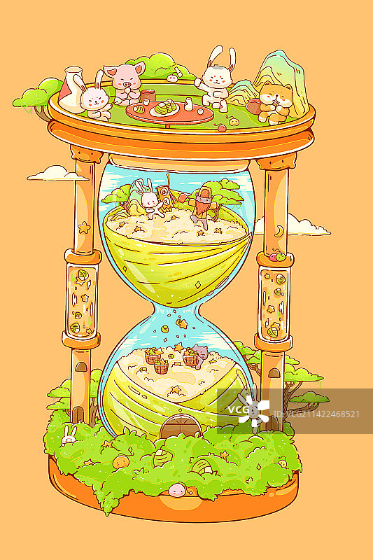 端午沙漏图片素材