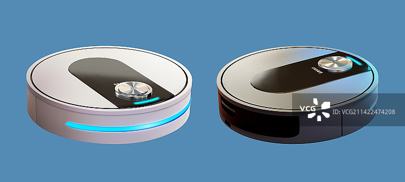 智能吸尘机家电产品素材组合图片素材