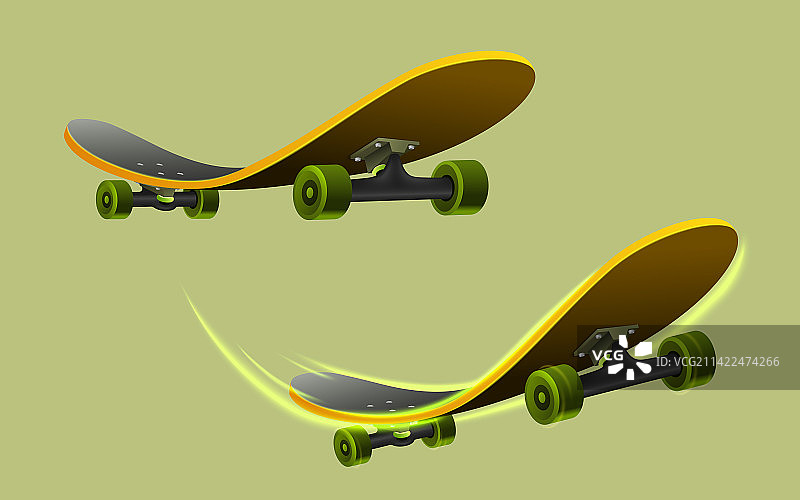 光线特效滑板素材组合图片素材