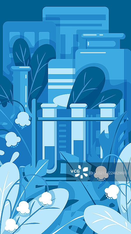 化学仪器植物图片素材