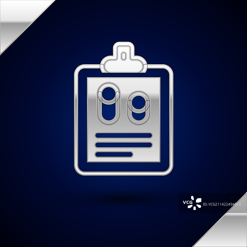 银色商务金融报告图标图片素材