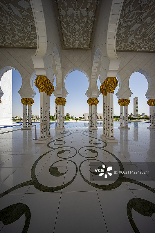 阿布扎比大清真寺图片素材