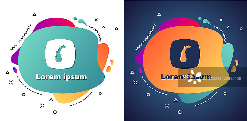 白色背景上的白色人类毛囊图标图片素材