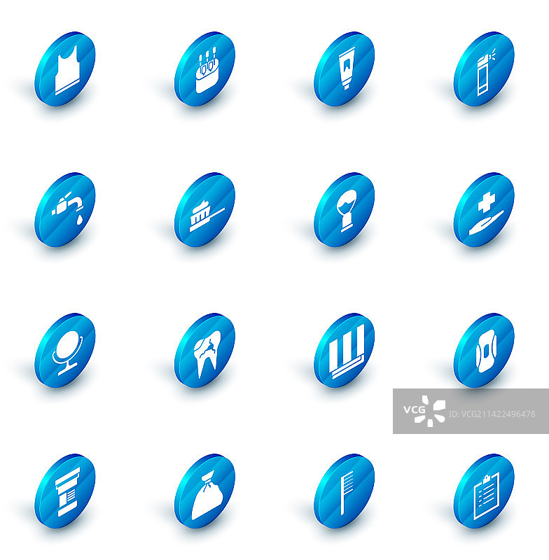 棉签和牙膏套装图片素材