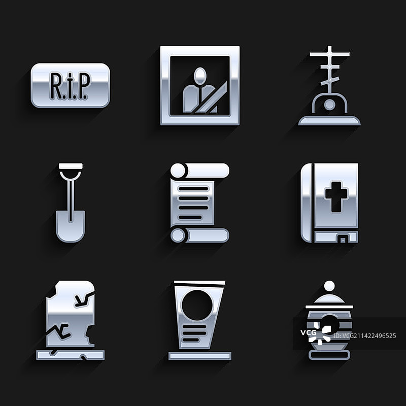 法令羊皮卷轴墓碑图片素材