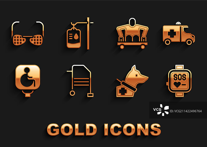 助行器急救车智能手表导盲犬图片素材