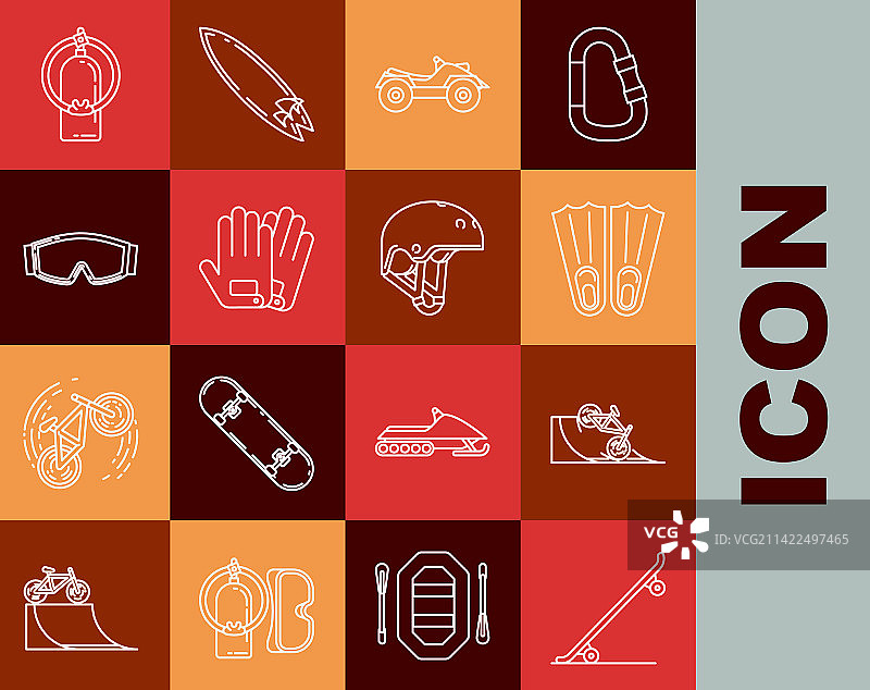 线条滑板自行车街头坡道图片素材