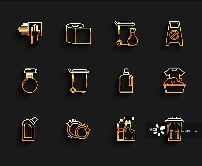 为洗洁精设置塑料瓶图片素材