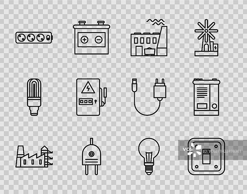 发电站、工厂电力设施图片素材