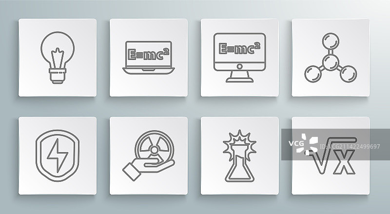 带闪电方程的安全盾牌图片素材