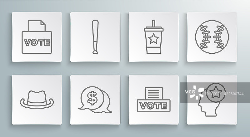 西部牛仔帽、棒球棒和硬币图片素材
