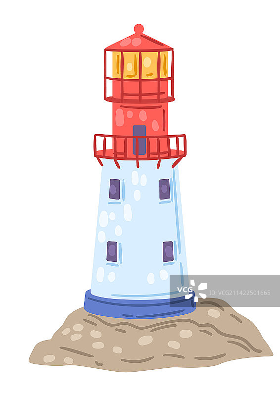 航海灯塔图标图片素材