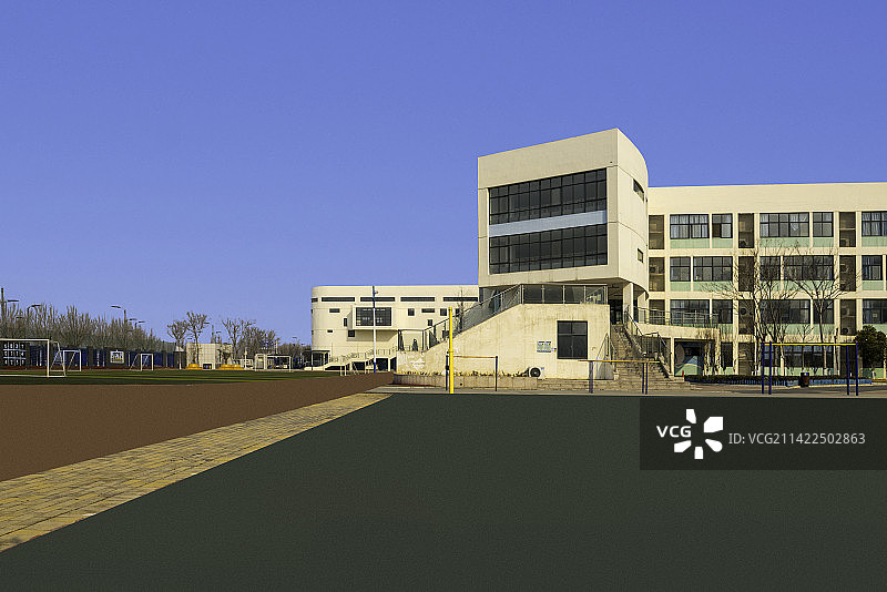 寒假里的校园图片素材