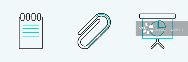 带有图表的财务演示板图片素材