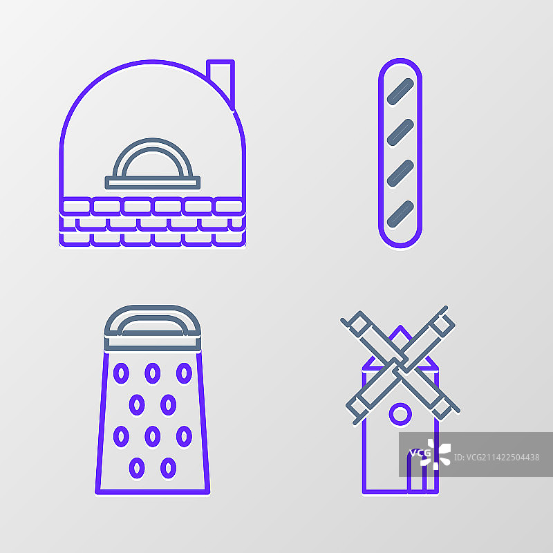 风车面包食物图标图片素材