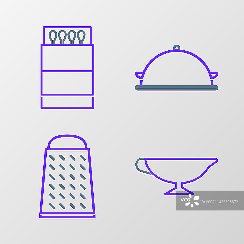 带托盘的调味汁船磨碎器组合图片素材