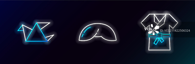 日式和服、千纸鹤图片素材