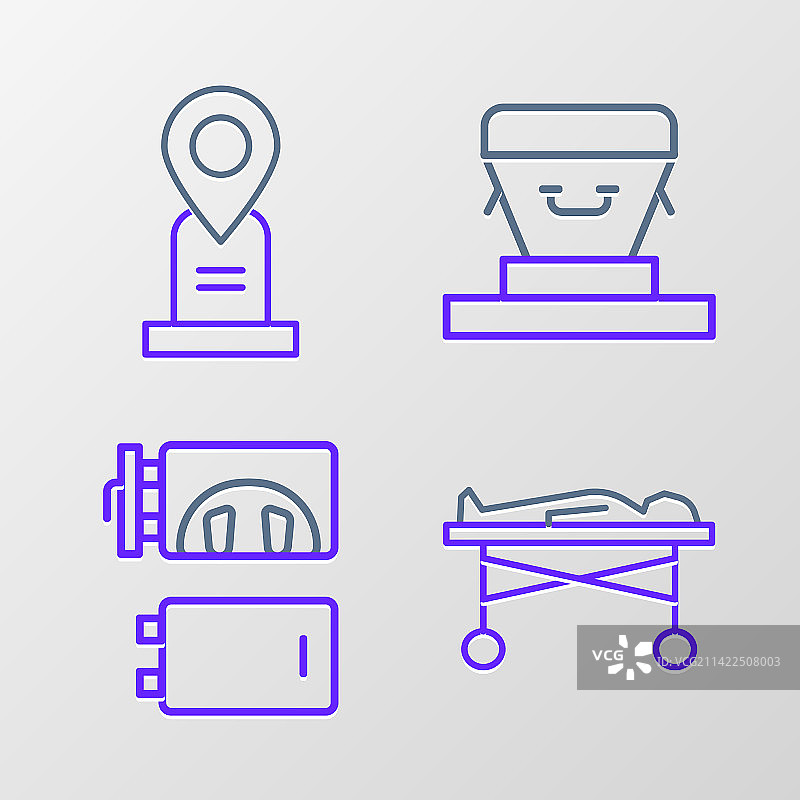 太平间火葬场中的尸体图片素材