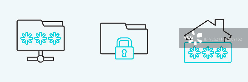 带密码文件夹和锁的房屋设计图片素材