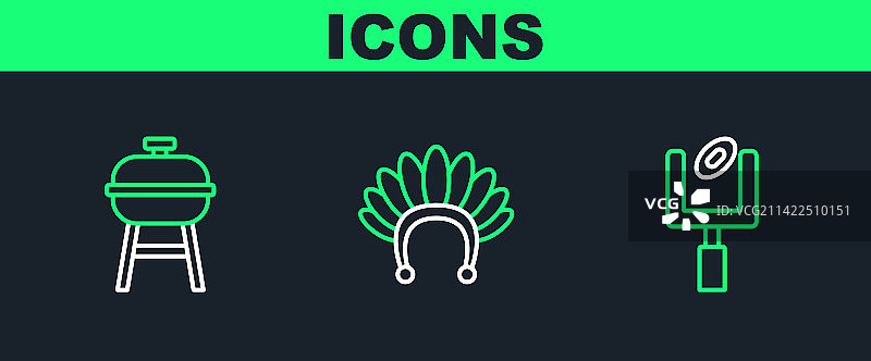 美式橄榄球球门柱与烧烤图片素材