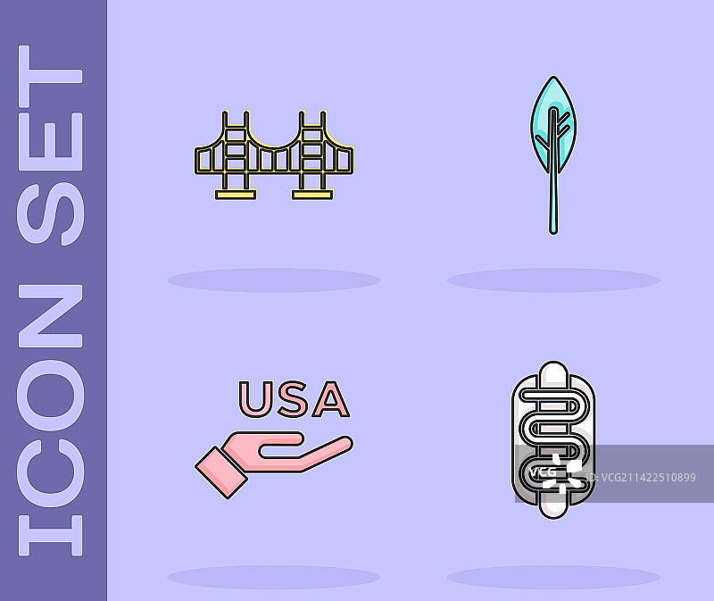 热狗三明治金门大桥美国图片素材