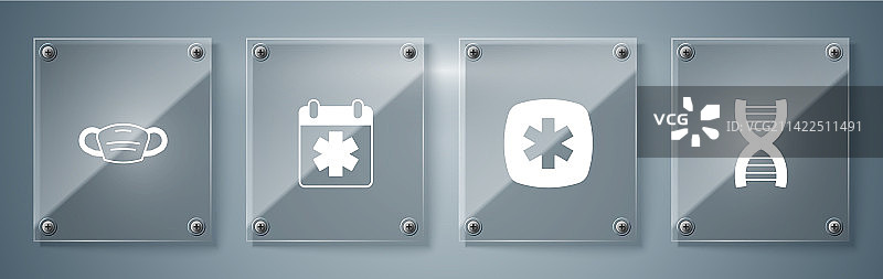 DNA符号急救标志——生命之星医生图片素材