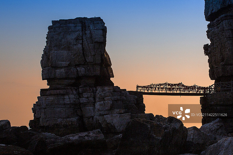 山东烟台“大黑山岛”风光图片素材