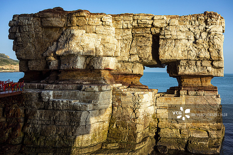 山东烟台“大黑山岛”风光图片素材